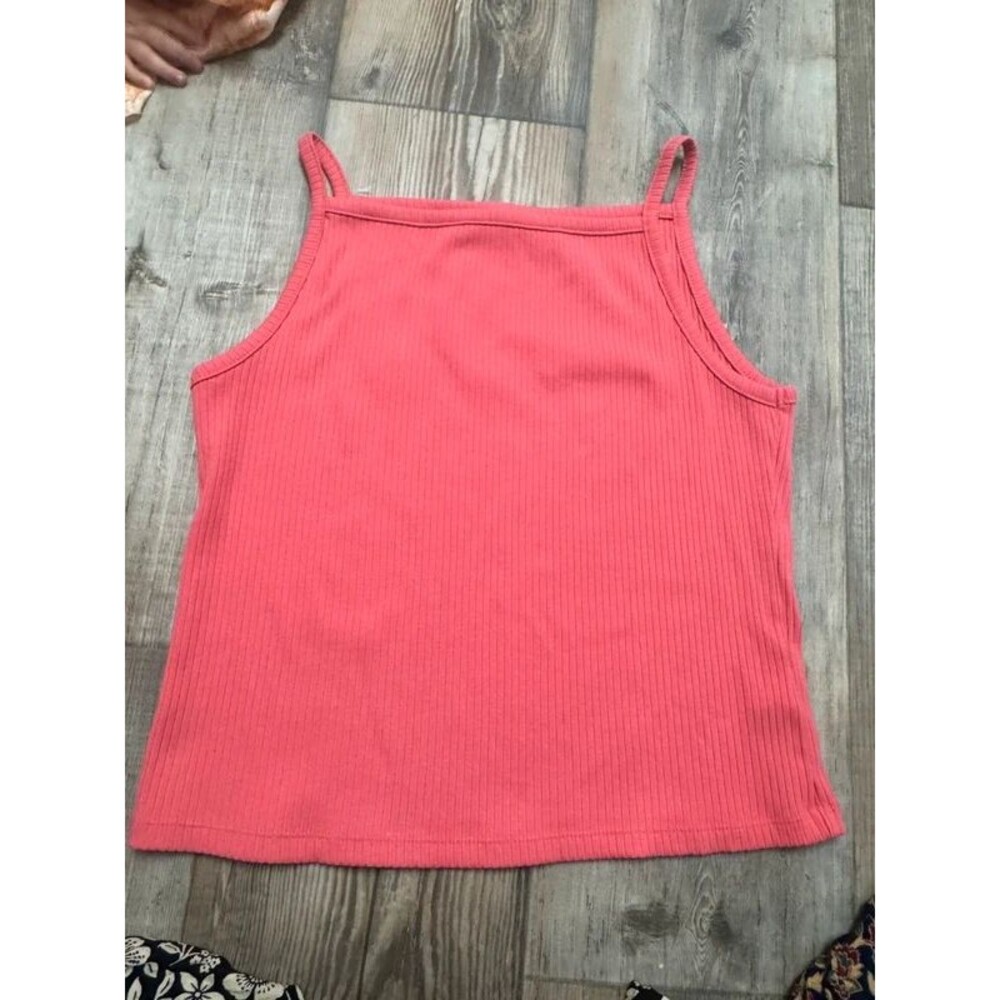 High square neck tank